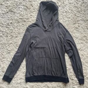 21-men Men's Grey and Black Hoodie